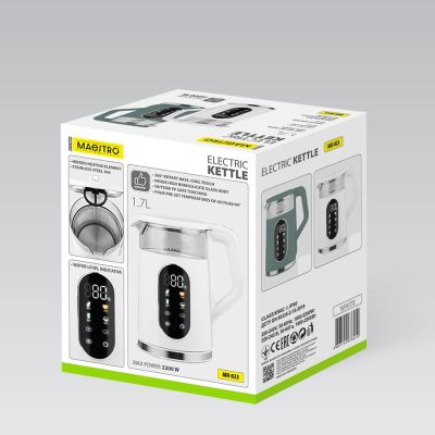 7. Czajnik elektryczny 1,7L 2220W MR-023-WHITE MAESTRO