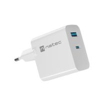 NATEC ŁADOWARKA RIBERA GAN 1X USB-A + 1X USB-C 45W BIAŁA NUC-2142