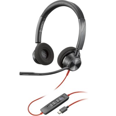 55. Słuchawki Poly Blackwire 3320 Stereo MS Teams Certified USB-C Headset +USB-C/A Adapter 8X220AA