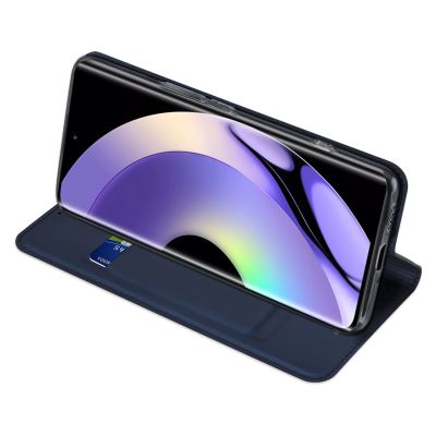 9. Dux Ducis Skin Pro etui do Realme 10 Pro pokrowiec z klapką portfel na kartę podstawka niebieskie