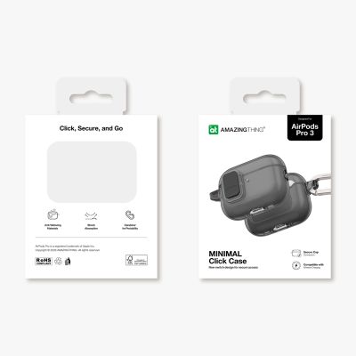 5. Etui AMAZINGTHING Minimal Case do AirPods Pro 3 - czarne