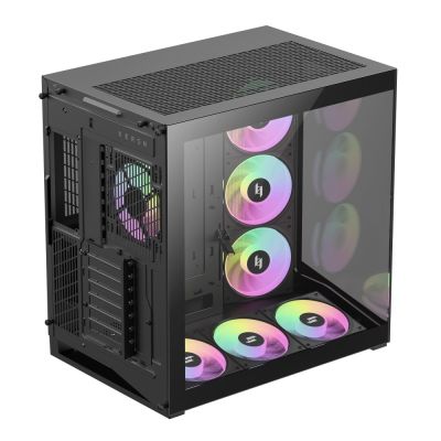 8. GameMax NEX C56 BK zabezpieczenia & uchwyty komputerów Midi Tower Czarny