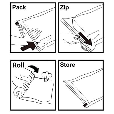 25. WOREK PRÓŻNIOWY DO PRZECHOWYWANIA UBRAŃ, POŚCIELI 60x80cm ALPINA