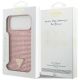 8. Etui Guess Rhinestone Triangle Logo na iPhone 17 Pro Max - różowe