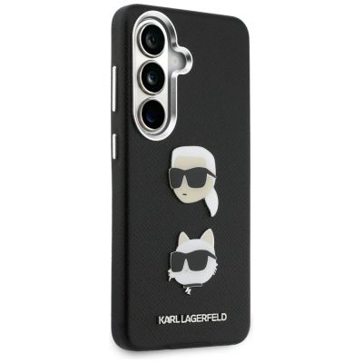 4. Etui Karl Lagerfeld Saffiano Double Heads Metal na Samsung Galaxy S26+ - czarne