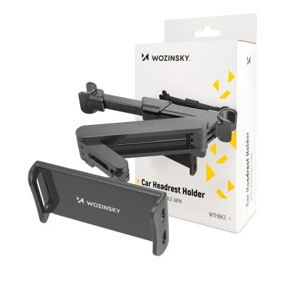 7. Wozinsky regulowany uchwyt na zagłówek na tablet lub telefon czarny (WTHBK3)