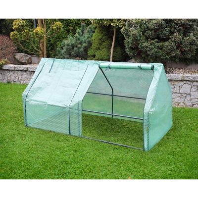 11. SZKLARNIA TUNEL OGRODOWY MINI ZIELONY DO SAŁATY 180x90x90CM