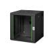 Digitus Szafa sieciowa wisząca Unique 19" 12U rack 600x600, drzwi szyba, czarny, dzielona , złożona, 100kg