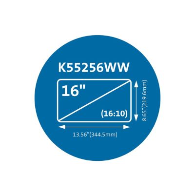 6. Kensington K55256WW filtr do ekranu 40,6 cm (16") Laptop Bezramkowy filtr prywatności na wyswietlacz