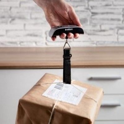 12. ELDOM ELEKTRONICZNA WAGA BAGAŻOWA WB10 VELART DOKŁADNOŚĆ 50G WAGA MAX. 50 KG