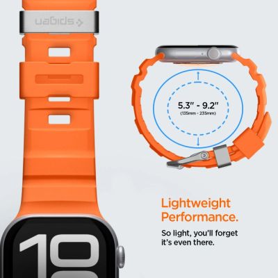 13. Pasek Spigen WBS2 na Apple Watch 44 / 45 / 46 / 49 mm - pomarańczowy