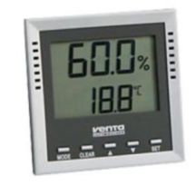 Venta 6011000 higrometr i psychrometr Wewnętrzna Higrometr elektroniczny Srebrny