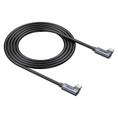 6. UNITEK KABEL USB-C KĄTOWY 90°/90° PD 100W M/M 1M