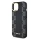 6. Etui DKNY Leather Checkered Mono Pattern MagSafe na iPhone 14 / 15 / 13 - czarne