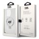 8. Etui Karl Lagerfeld Ring Stand Choupette Head MagSafe do iPhone 15 Pro Max - białe