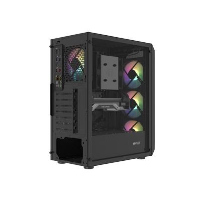 21. FURY OBUDOWA KOMPUTEROWA FURY SHOBO SH4F RGB MIDI Z OKNEM CZARNA