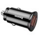 3. Baseus Circular inteligentna ładowarka samochodowa 2x USB QC3.0 Quick Charge 3.0 SCP AFC 30W czarny (CCALL-YD01)