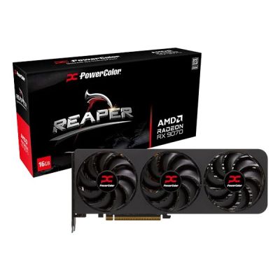 7. PowerColor Reaper Radeon RX 9070 AMD 16 GB GDDR6