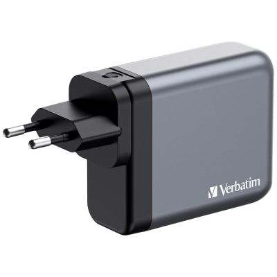 3. Verbatim GaN charger 140W, 1x USB-A, 3x USB-C