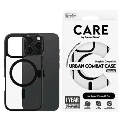 Etui CARE by PanzerGlass Flagship Urban Case z MagSafe na iPhone 16 Pro - przezroczyste