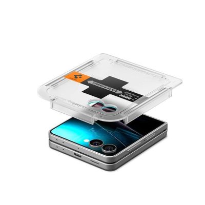 9. Szkło hartowane Szkło Spigen Glas.TR EZ Fit HD na Samsung Galaxy Z Flip 7 - przezroczyste