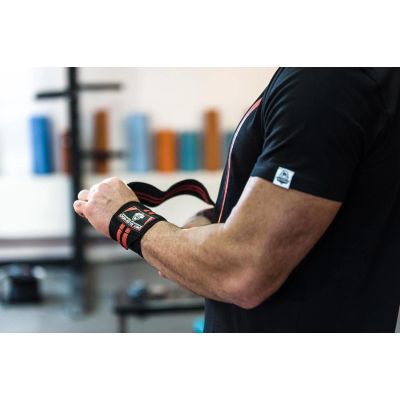 10. Elastyczne usztywniacze / ściągacze nadgarstka | Black/Red