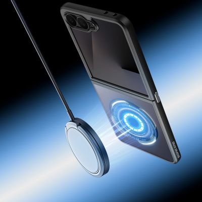 6. Etui Dux Ducis Aimo Mag na Samsung Galaxy Z Flip 8 kompatybilne z MagSafe - czarne