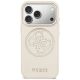 3. Etui Guess Perforated 4G MagSafe na iPhone 17 Pro - beżowe