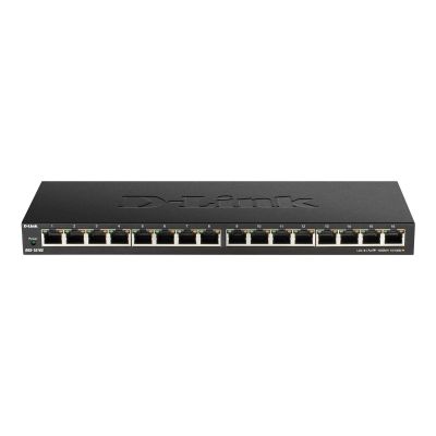 2. D-Link DGS-1016S Nie zarządzany Gigabit Ethernet (10/100/1000) Czarny