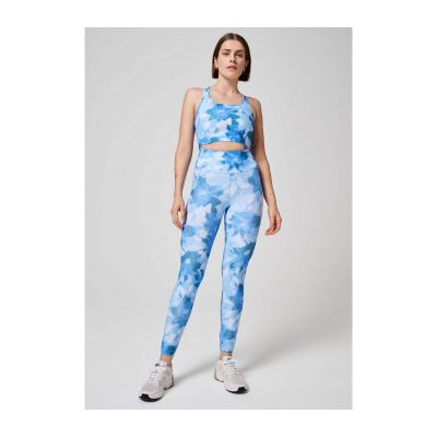2. Legginsy CASALL Blossom High Waist Tights niebieski