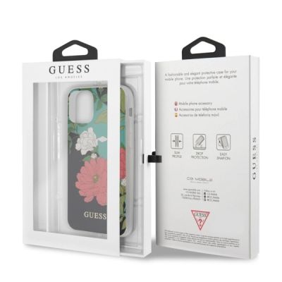 7. Etui Guess N.1 Flower Collection na iPhone 11 Pro Max - czarne