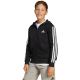 12. Bluza dla dzieci adidas Essentials Full-Zip czarno-biała JD6494