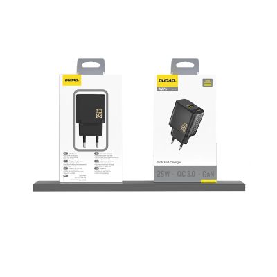 4. Ładowarka Dudao A27S 25W GaN USB-A - czarna