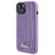 2. Etui Guess Sequin Script Metal na iPhone 15 - fioletowe