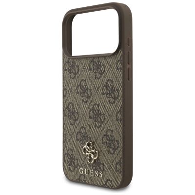 6. Etui Guess 4G Small Classic Logo MagSafe na iPhone 17 Pro Max - brązowe