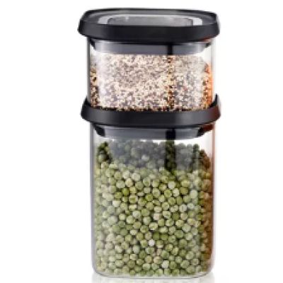 4. Zestaw 3 szklanych pojemników GEFU PANTRY G-12807