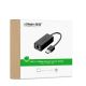 14. Ugreen zewnętrzna karta sieciowa RJ45 - USB 2.0 100 Mbps Ethernet czarny (CR110 20254)