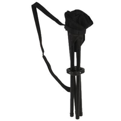 4. KRZESEŁKO WĘDKARSKIE TURYSTYCZNE TABOREK SKŁADANY REDCLIFFS 33X33X40CM CZARNY