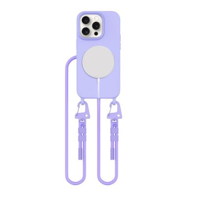 Etui Tech-Protect MagNecklace MagSafe na iPhone 15 Pro - lawendowe
