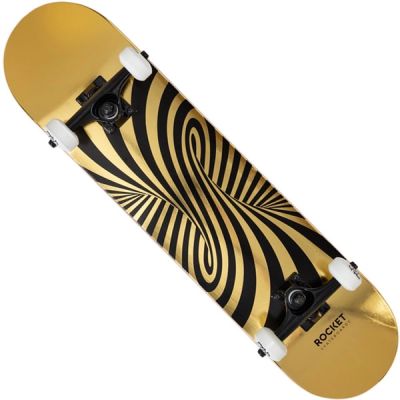 7. Deskorolka Rocket Twisted Foli Gold 7.5" RKT-COM-1555