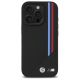 3. Etui BMW M Meshed Tricolor Stripes MagSafe na iPhone 16 Pro Max - czarne