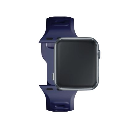 3. Pasek silikonowy 3mk Silicone Watch Strap do Apple Watch 38 / 40 / 41 mm - niebieski