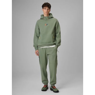 7. Bluza dresowa regular z kapturem męska 4F 4FRSS26TSWSM2894-44S