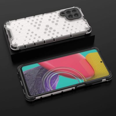 20. Honeycomb etui pancerny pokrowiec z żelową ramką Samsung Galaxy M53 5G przezroczysty