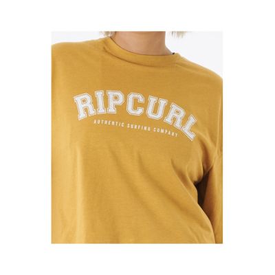 7. T-Shirt RIP CURL Seacell Crop Heritage Tee żółty
