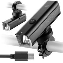 Rockbros lampka rowerowa przednia RHL1000 czarna