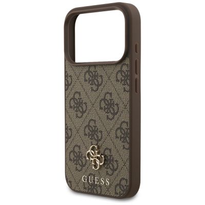 6. Etui Guess 4G Small Classic Logo MagSafe na iPhone 17 Pro - brązowe