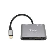 Equip 133483 stacja dokująca Przewodowa USB 3.2 Gen 1 (3.1 Gen 1) Type-C Czarny, Szary