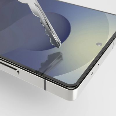 5. Szkło hartowane Puro Frame Tempered Glass z czarną ramką do Samsung Galaxy S25 Ultra