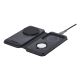 3. UAG 3in1 Travel Charger - bezprzewodowa ładowarka podróżna do trzech urządzeń 15W, kompatybilna z MagSafe, kabel, wtyczki i organizer w zestawie (black/gray)